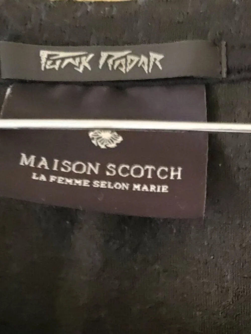 Maison Scotch Leopard Print Long Sleeve Punk Radar Sweater